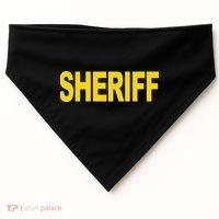 Sheriff Front Print Law Enforcement Clothing USA-Made Doggie Bandana thumb 0