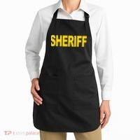 Sheriff Front Print Law Enforcement Clothing Apron thumb 2