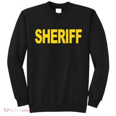 Sheriff Front Print Law Enforcement Clothing Sweatshirt