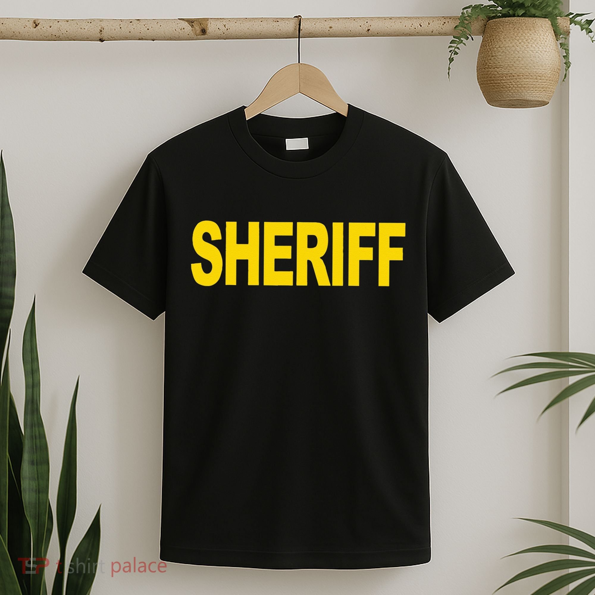 Sheriff Front Print Law Enforcement Clothing T-Shirt