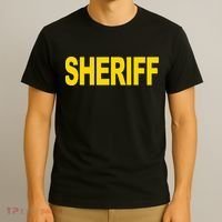 Sheriff Front Print Law Enforcement Clothing T-Shirt thumb 3