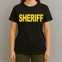 Sheriff Front Print Law Enforcement Clothing T-Shirt thumb 4