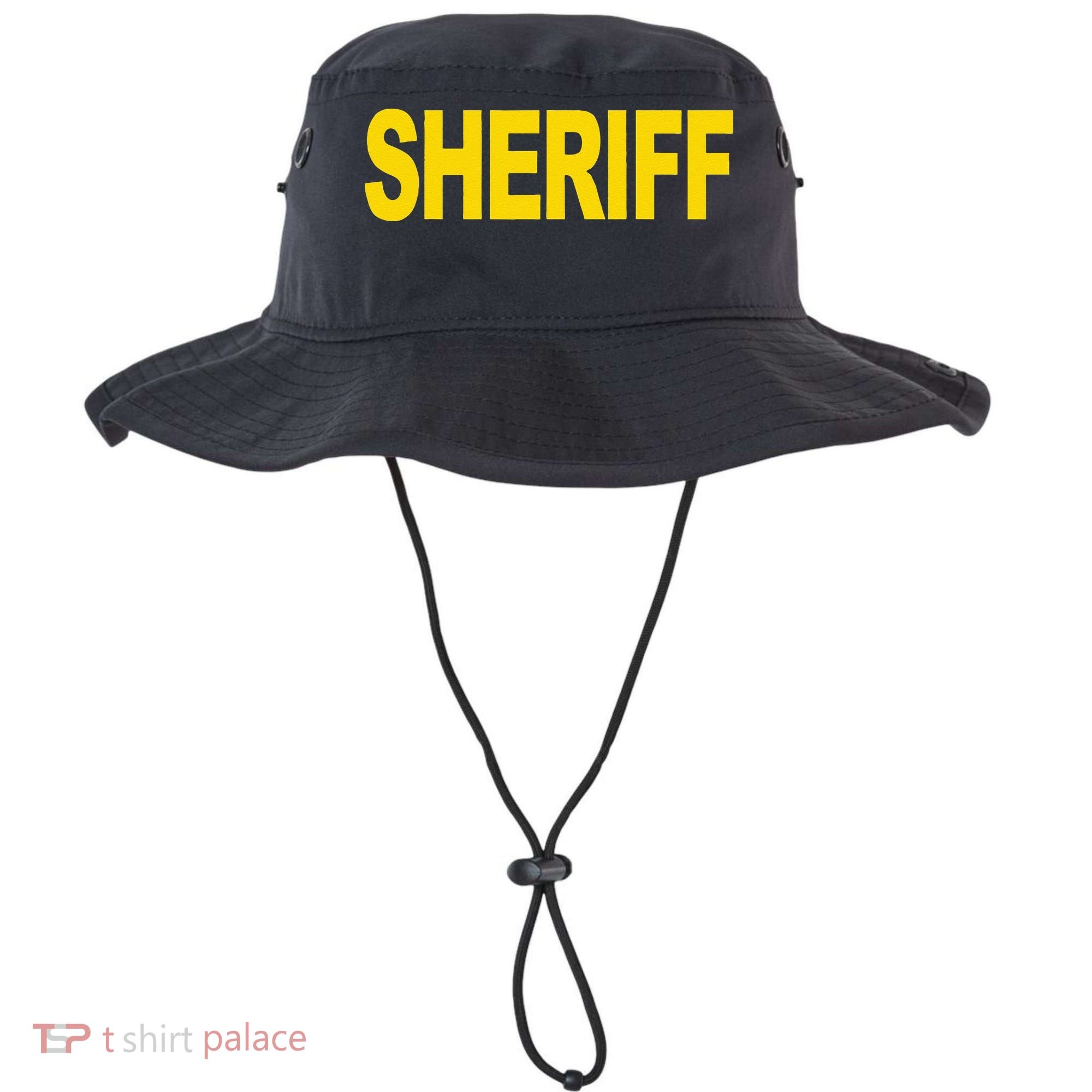 Sheriff Front Print Law Enforcement Clothing Bucket Hat