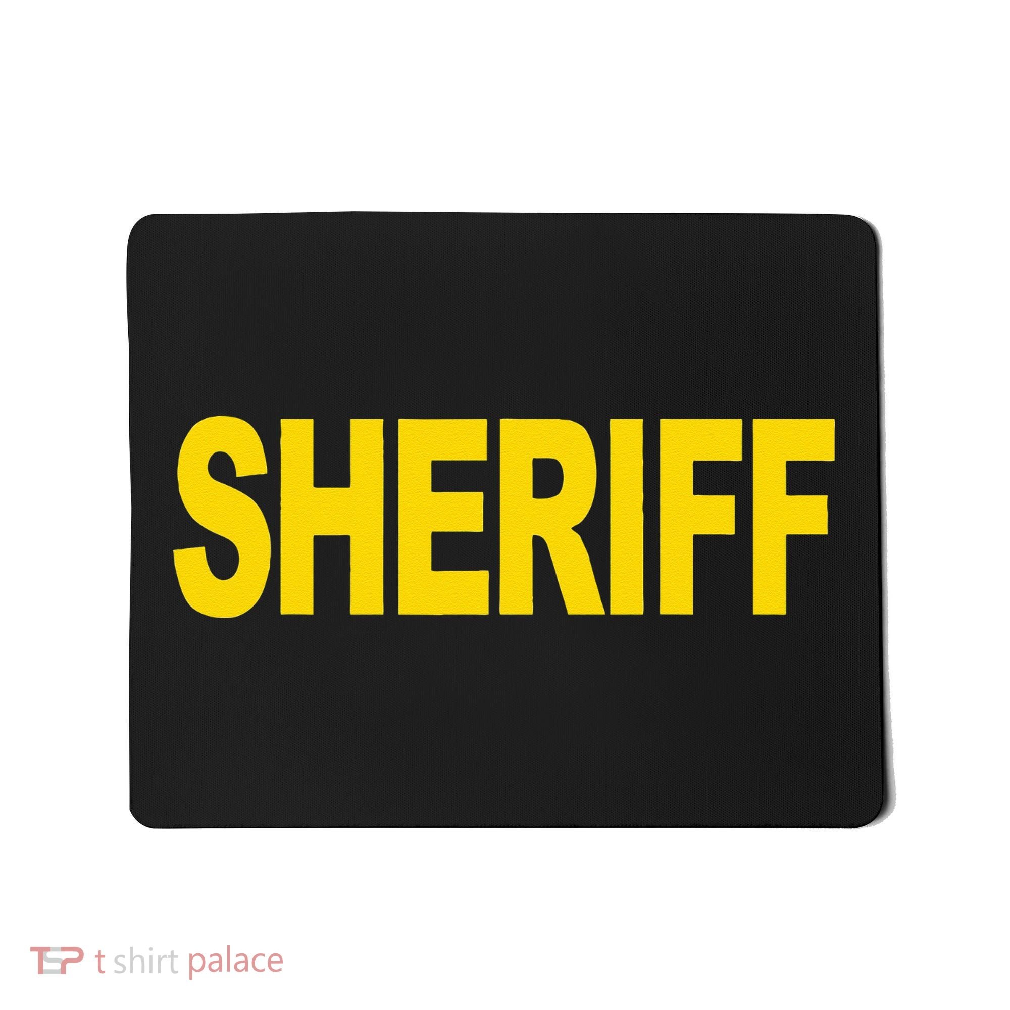 Sheriff Front Print Law Enforcement Clothing Mousepad