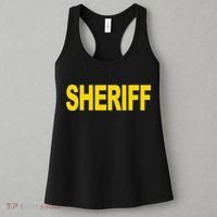 Sheriff Front Print Law Enforcement Clothing Women's Tank Top thumb 3