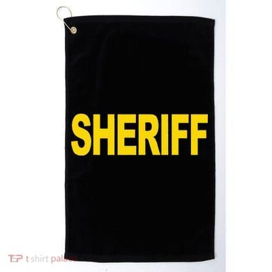 Sheriff Front Print Law Enforcement Clothing Golf Towel
