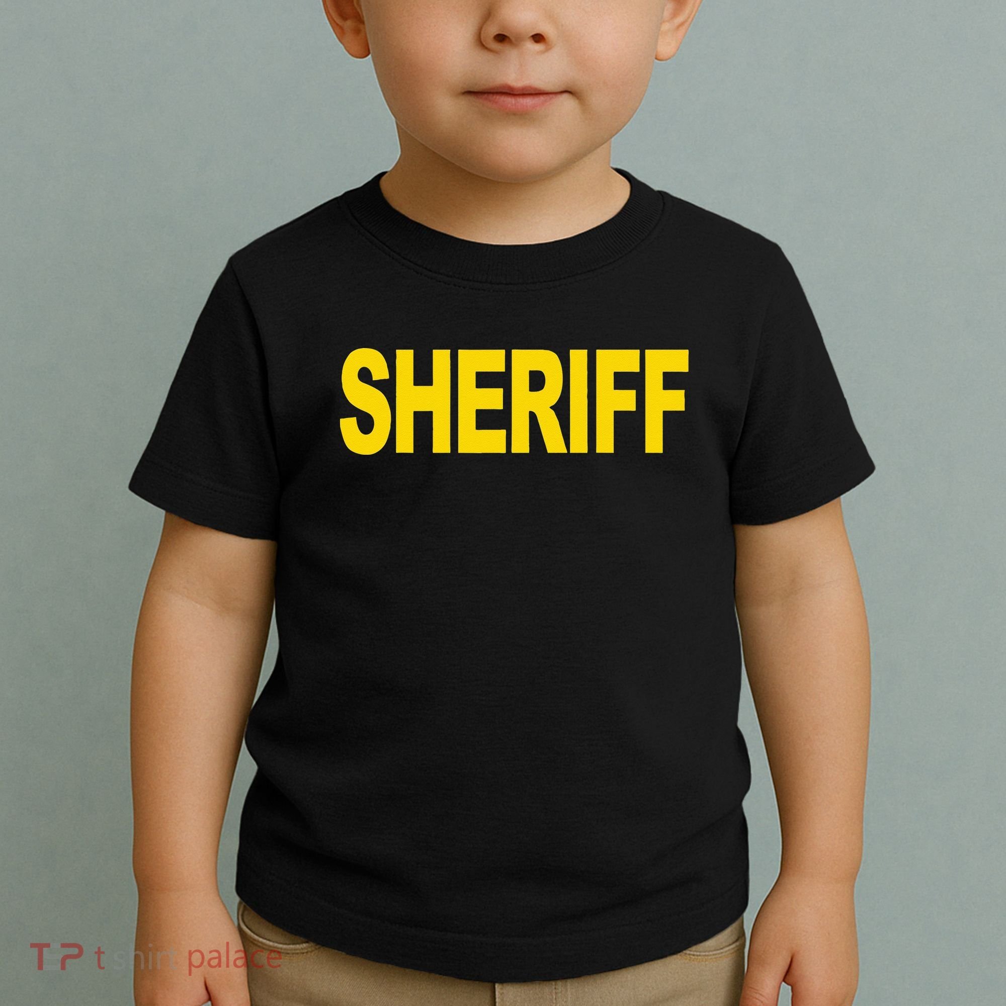 Sheriff Front Print Law Enforcement Clothing Toddler T-Shirt