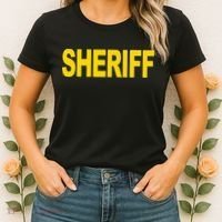 Sheriff Front Print Law Enforcement Clothing Women's T-Shirt thumb 2