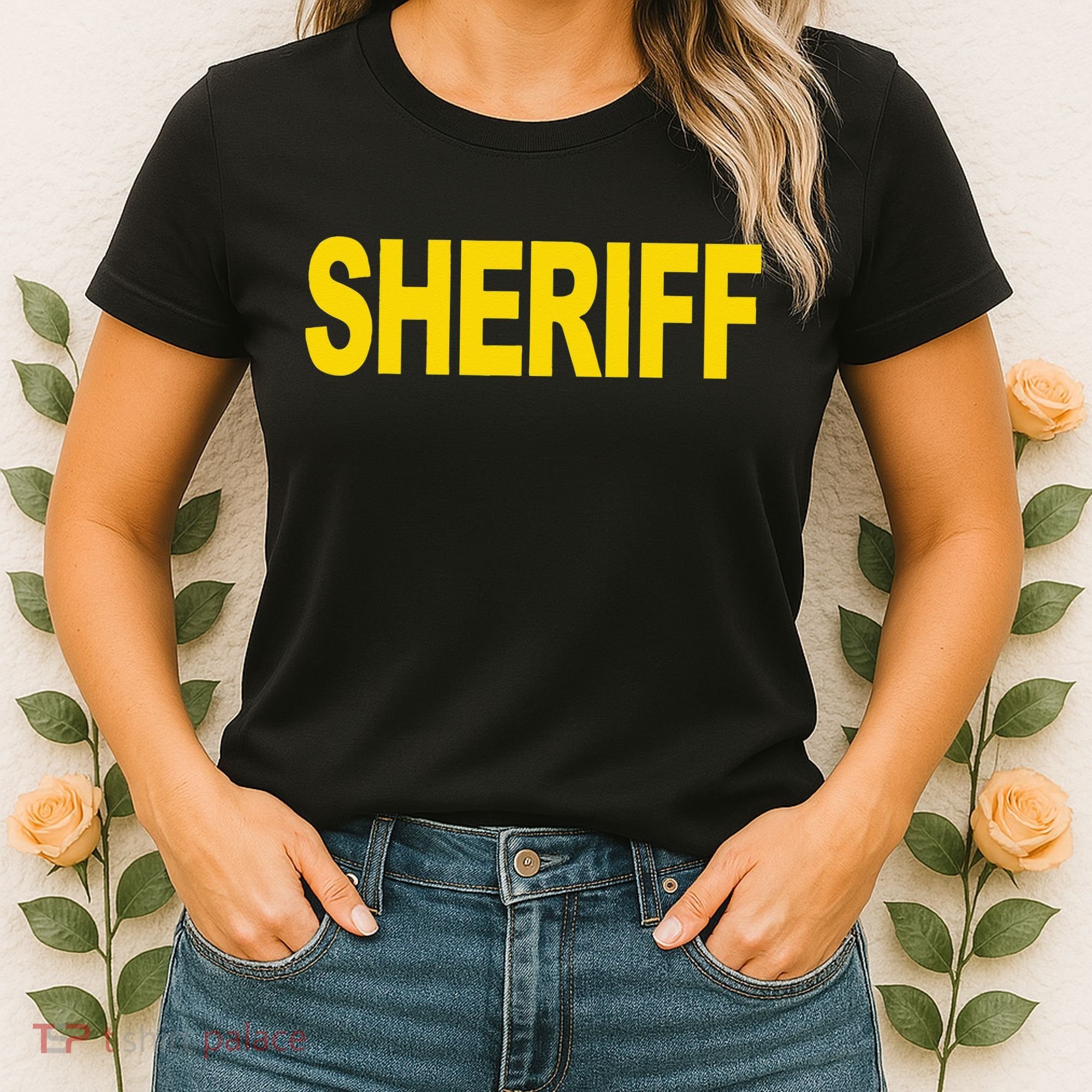 Sheriff Front Print Law Enforcement Clothing Women's T-Shirt