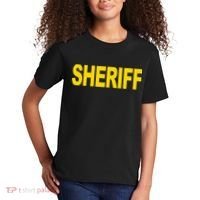 Sheriff Front Print Law Enforcement Clothing Kids T-Shirt thumb 2