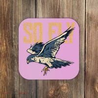 So Fly Peregrine Falcon Birding Ornithologists Coaster thumb 0