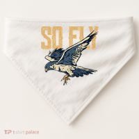 So Fly Peregrine Falcon Birding Ornithologists USA-Made Doggie Bandana thumb 0