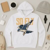 So Fly Peregrine Falcon Birding Ornithologists Hoodie thumb 3