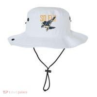 So Fly Peregrine Falcon Birding Ornithologists Bucket Hat thumb 0