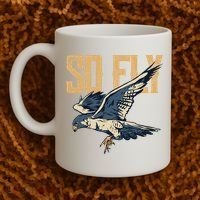 So Fly Peregrine Falcon Birding Ornithologists Coffee Mug thumb 2