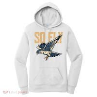 So Fly Peregrine Falcon Birding Ornithologists Women's Hoodie thumb 0