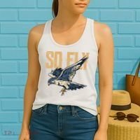 So Fly Peregrine Falcon Birding Ornithologists Women's Tank Top thumb 2