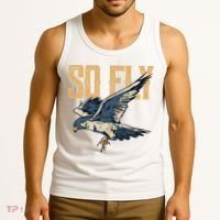 So Fly Peregrine Falcon Birding Ornithologists Tank Top thumb 3
