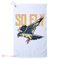 So Fly Peregrine Falcon Birding Ornithologists Golf Towel thumb 0
