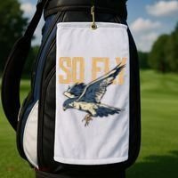 So Fly Peregrine Falcon Birding Ornithologists Golf Towel thumb 2