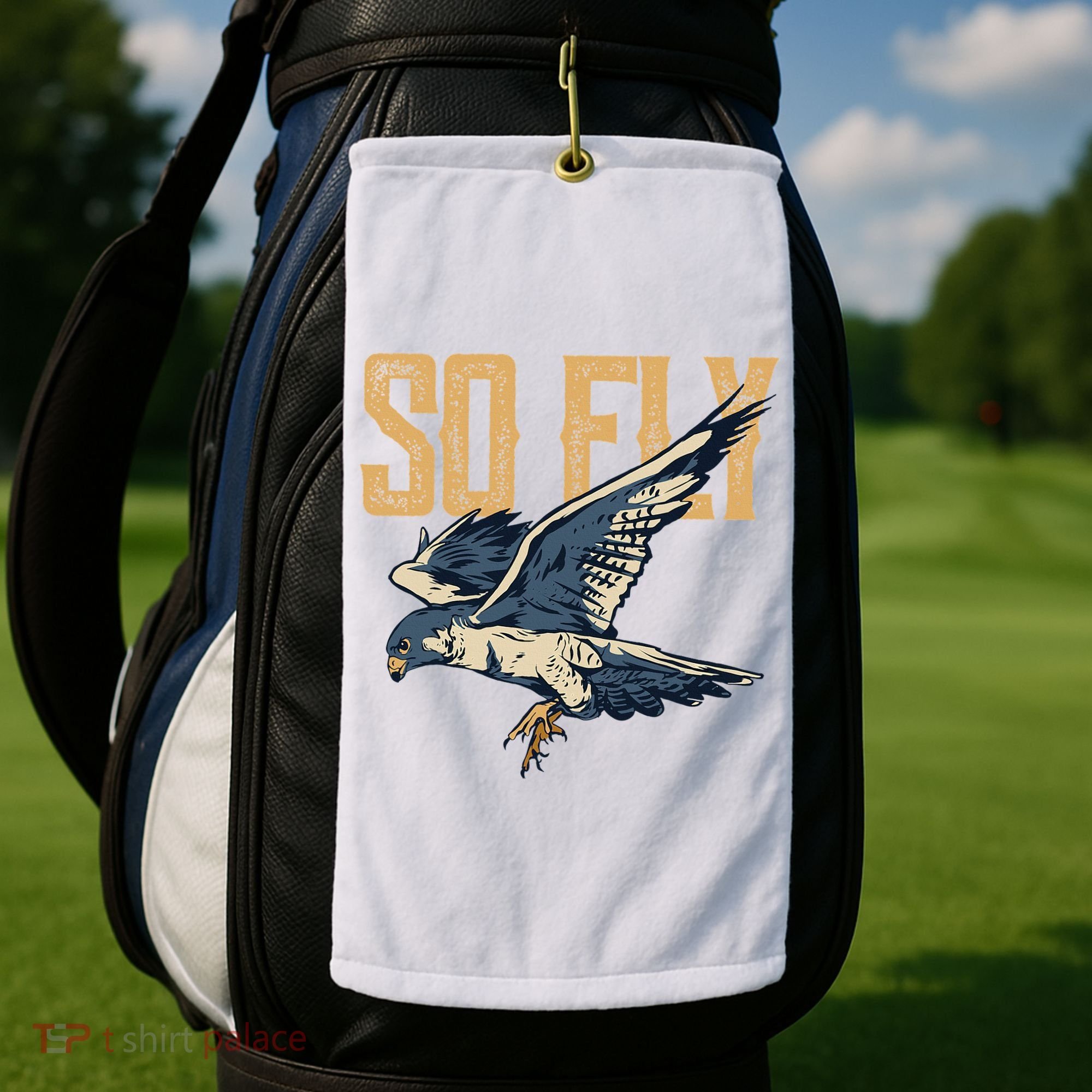 So Fly Peregrine Falcon Birding Ornithologists Golf Towel
