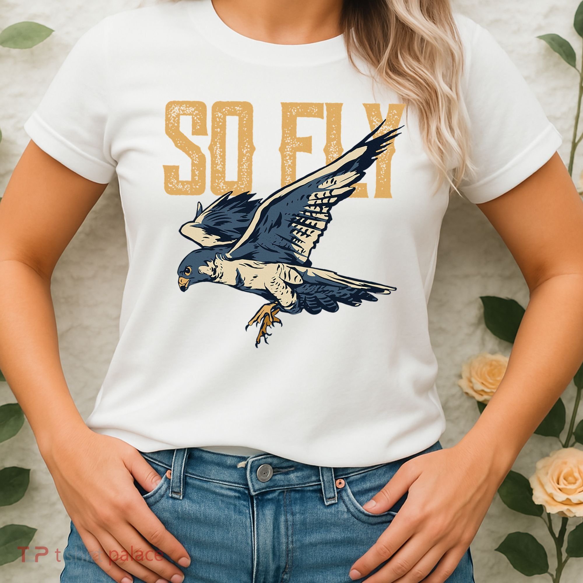 So Fly Peregrine Falcon Birding Ornithologists Women's T-Shirt