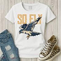 So Fly Peregrine Falcon Birding Ornithologists Women's T-Shirt thumb 3