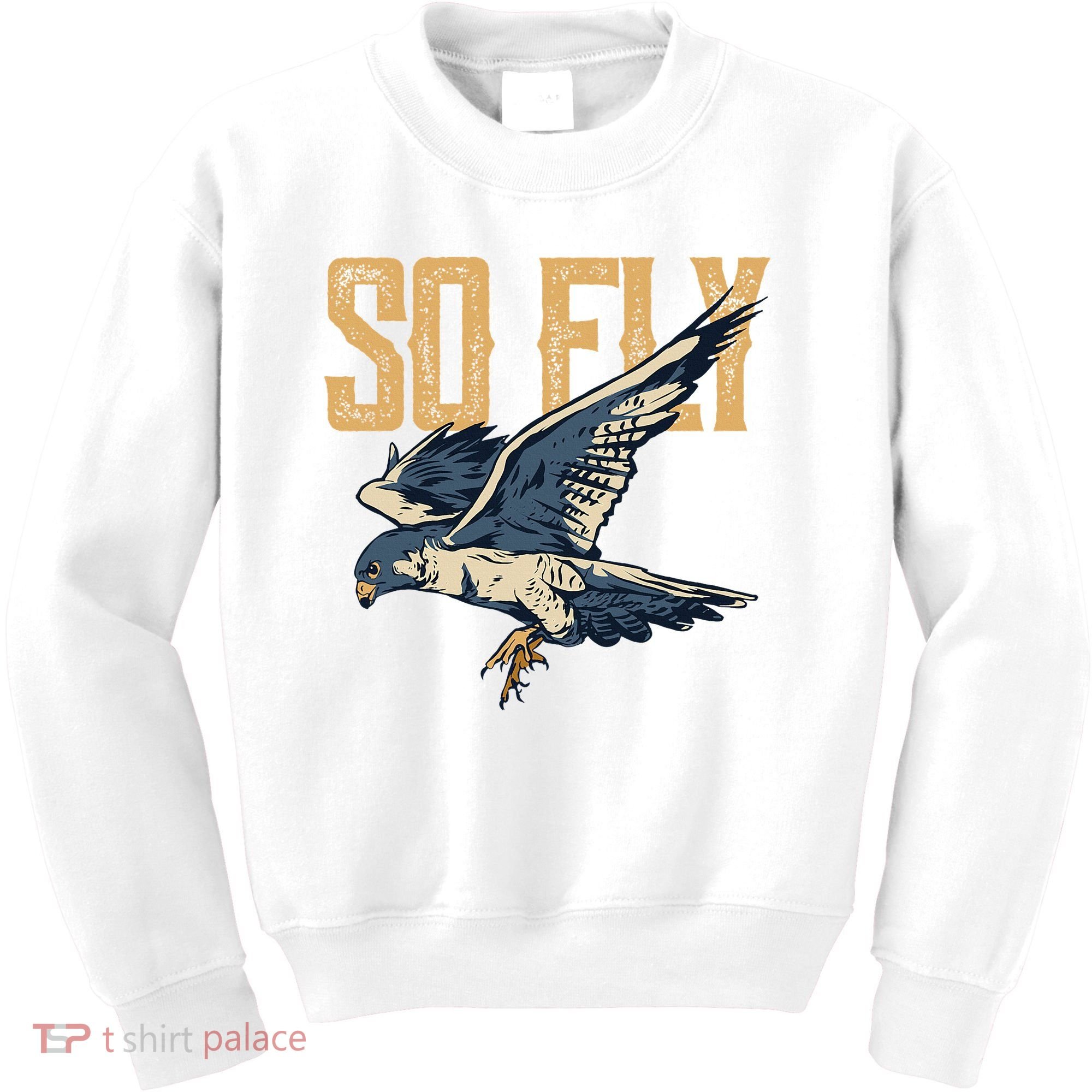So Fly Peregrine Falcon Birding Ornithologists Kids Sweatshirt
