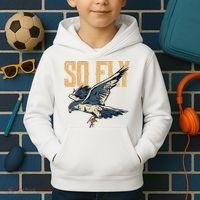 So Fly Peregrine Falcon Birding Ornithologists Kids Hoodie thumb 2