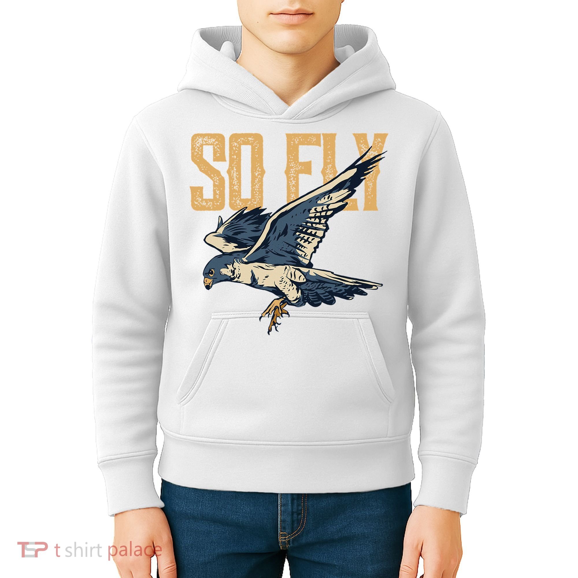 So Fly Peregrine Falcon Birding Ornithologists Kids Hoodie