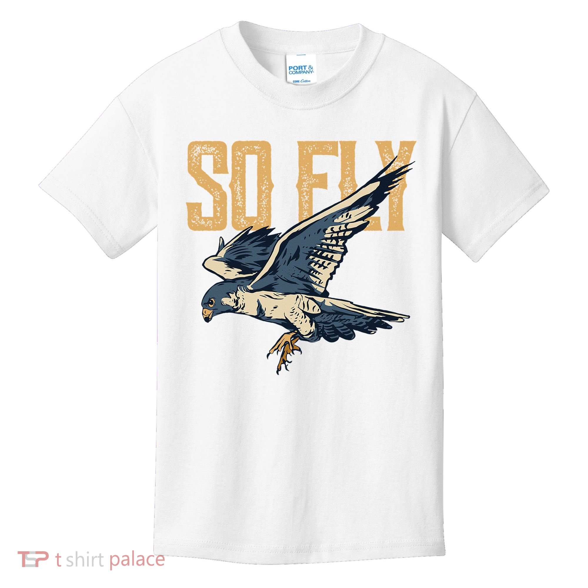 So Fly Peregrine Falcon Birding Ornithologists Kids T-Shirt