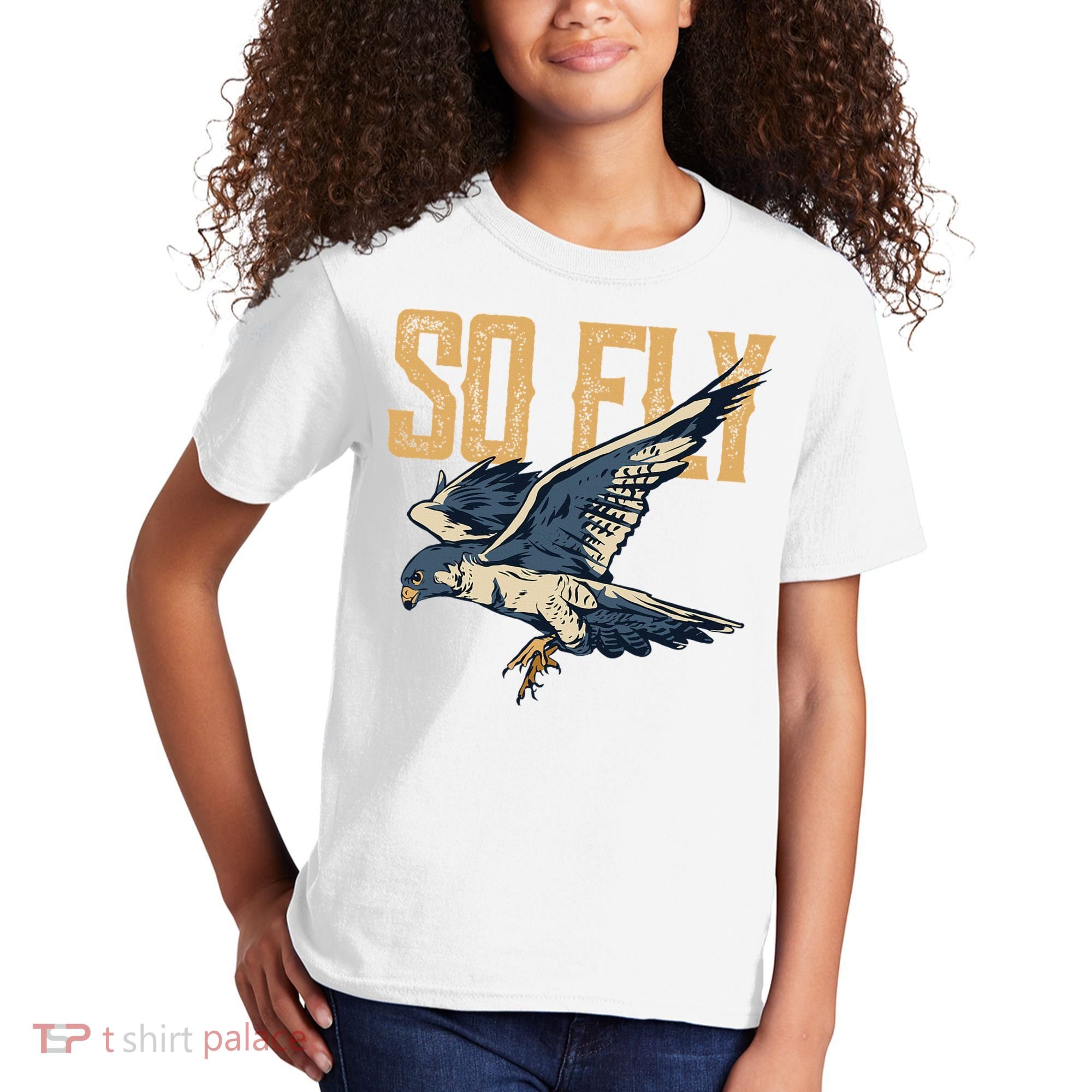 So Fly Peregrine Falcon Birding Ornithologists Kids T-Shirt