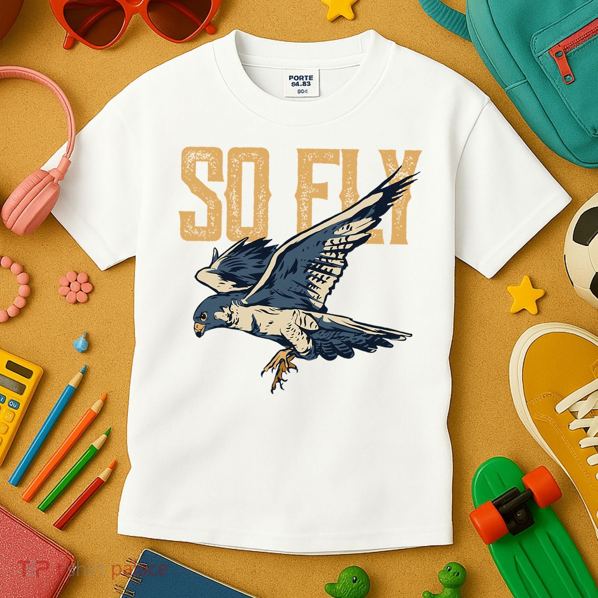 So Fly Peregrine Falcon Birding Ornithologists Kids T-Shirt