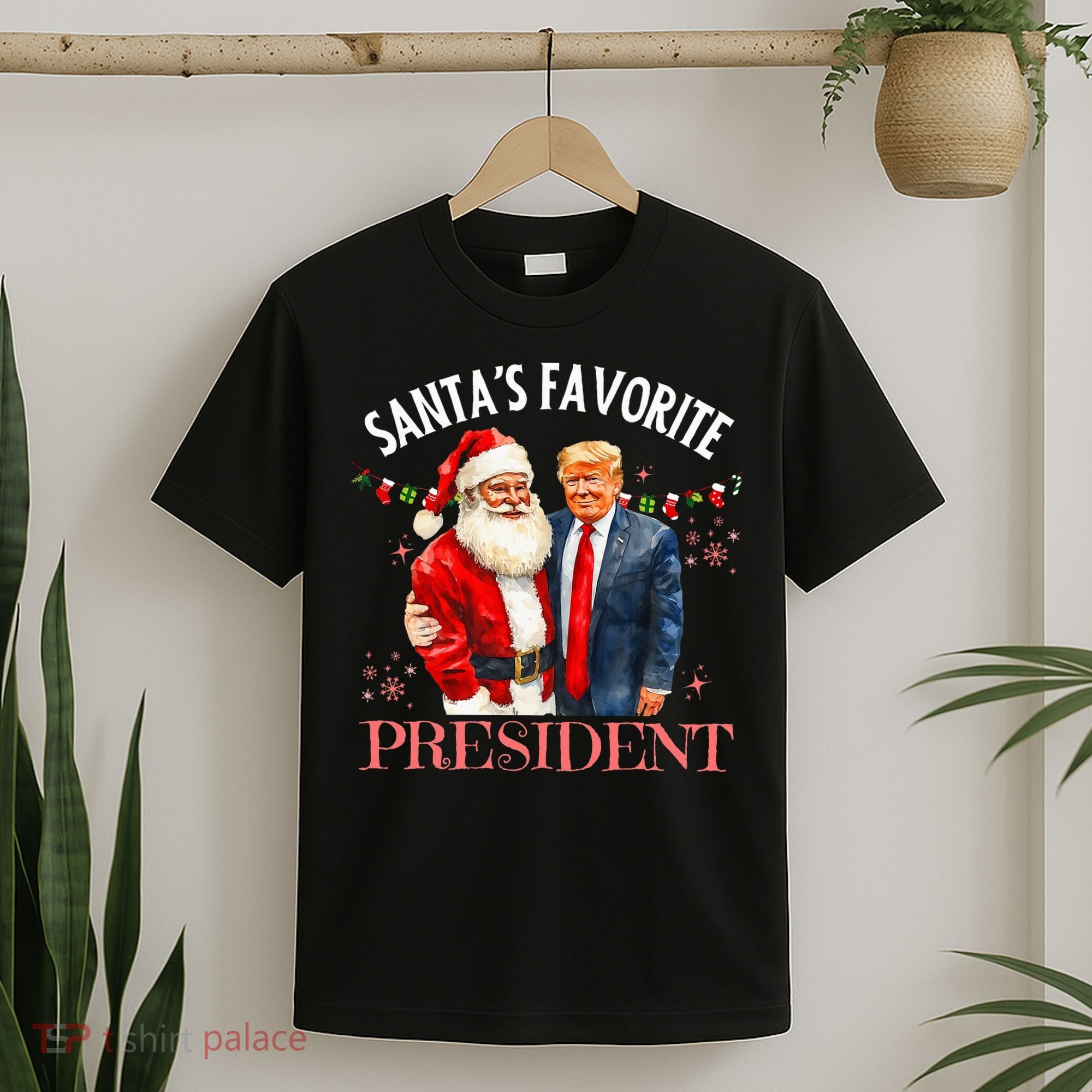 SantaS Favorite President Christmas Trump 47th President T-Shirt