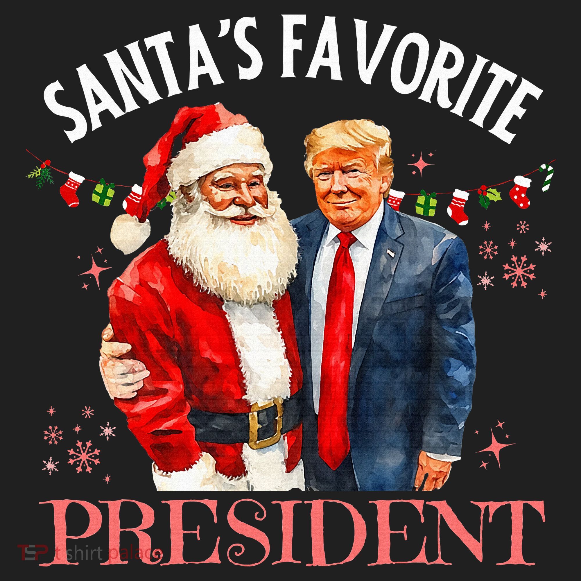 SantaS Favorite President Christmas Trump 47th President Beanie