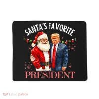 SantaS Favorite President Christmas Trump 47th President Mousepad thumb 0