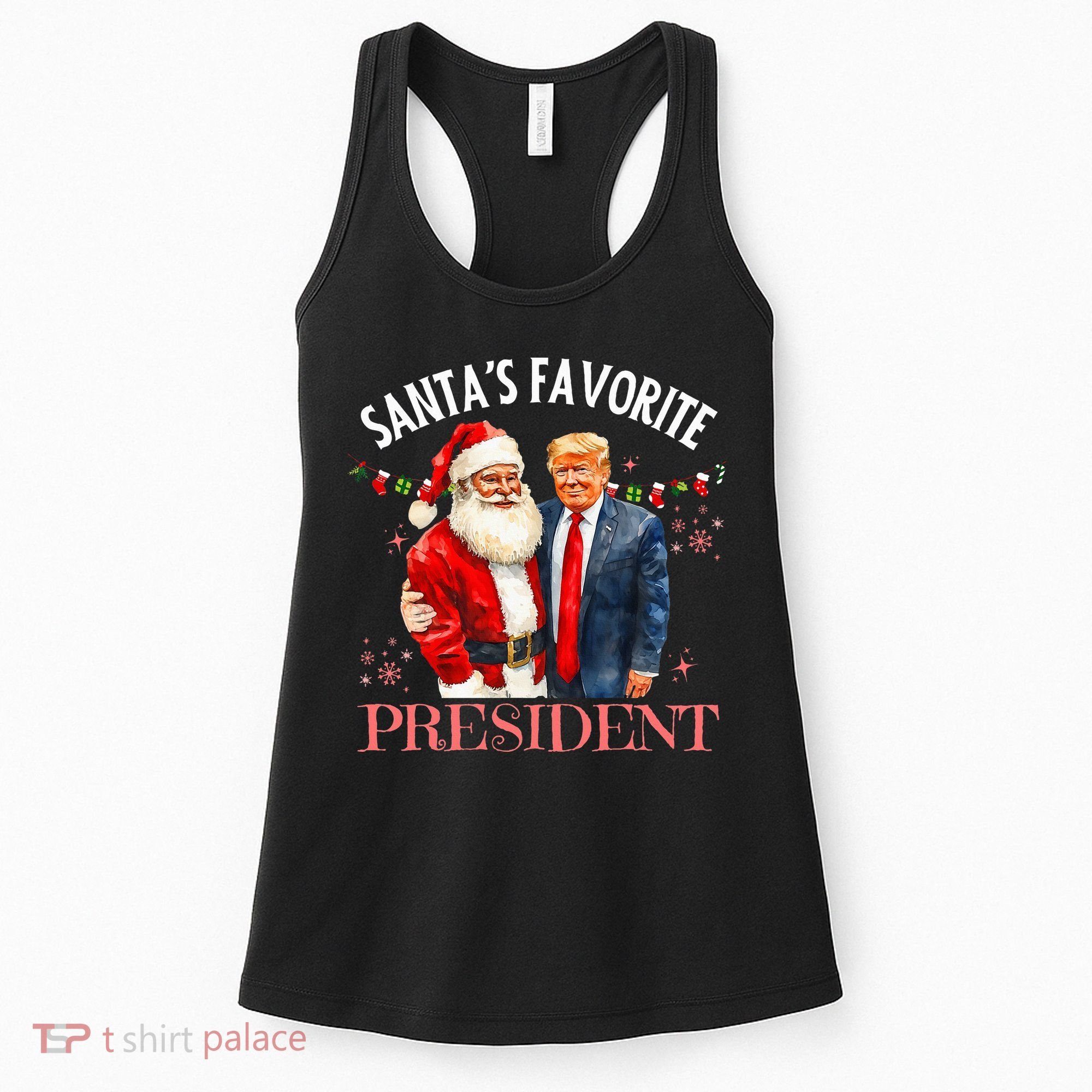 SantaS Favorite President Christmas Trump 47th President Women's Tank Top
