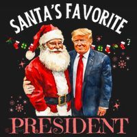 SantaS Favorite President Christmas Trump 47th President Women's Tank Top thumb 5