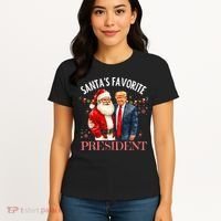 SantaS Favorite President Christmas Trump 47th President Women's T-Shirt thumb 4