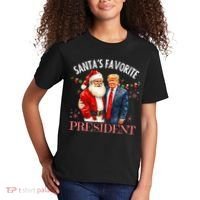 SantaS Favorite President Christmas Trump 47th President Kids T-Shirt thumb 2
