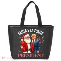 SantaS Favorite President Christmas Trump 47th President Tote Bag thumb 0