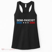Semi Fascist Funny Political Humor Biden Quotes Women's Tank Top thumb 0