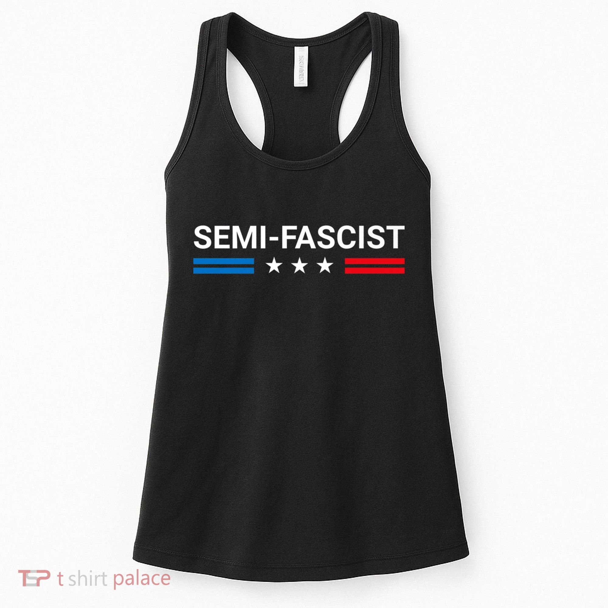 Semi Fascist Funny Political Humor Biden Quotes Women's Tank Top
