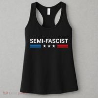 Semi Fascist Funny Political Humor Biden Quotes Women's Tank Top thumb 3
