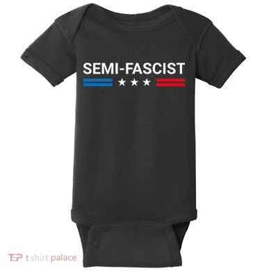 Semi Fascist Funny Political Humor Biden Quotes Baby Bodysuit