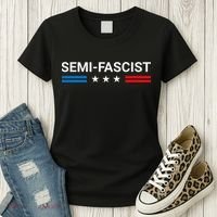 Semi Fascist Funny Political Humor Biden Quotes Women's T-Shirt thumb 3