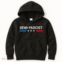 Semi Fascist Funny Political Humor Biden Quotes Kids Hoodie thumb 0