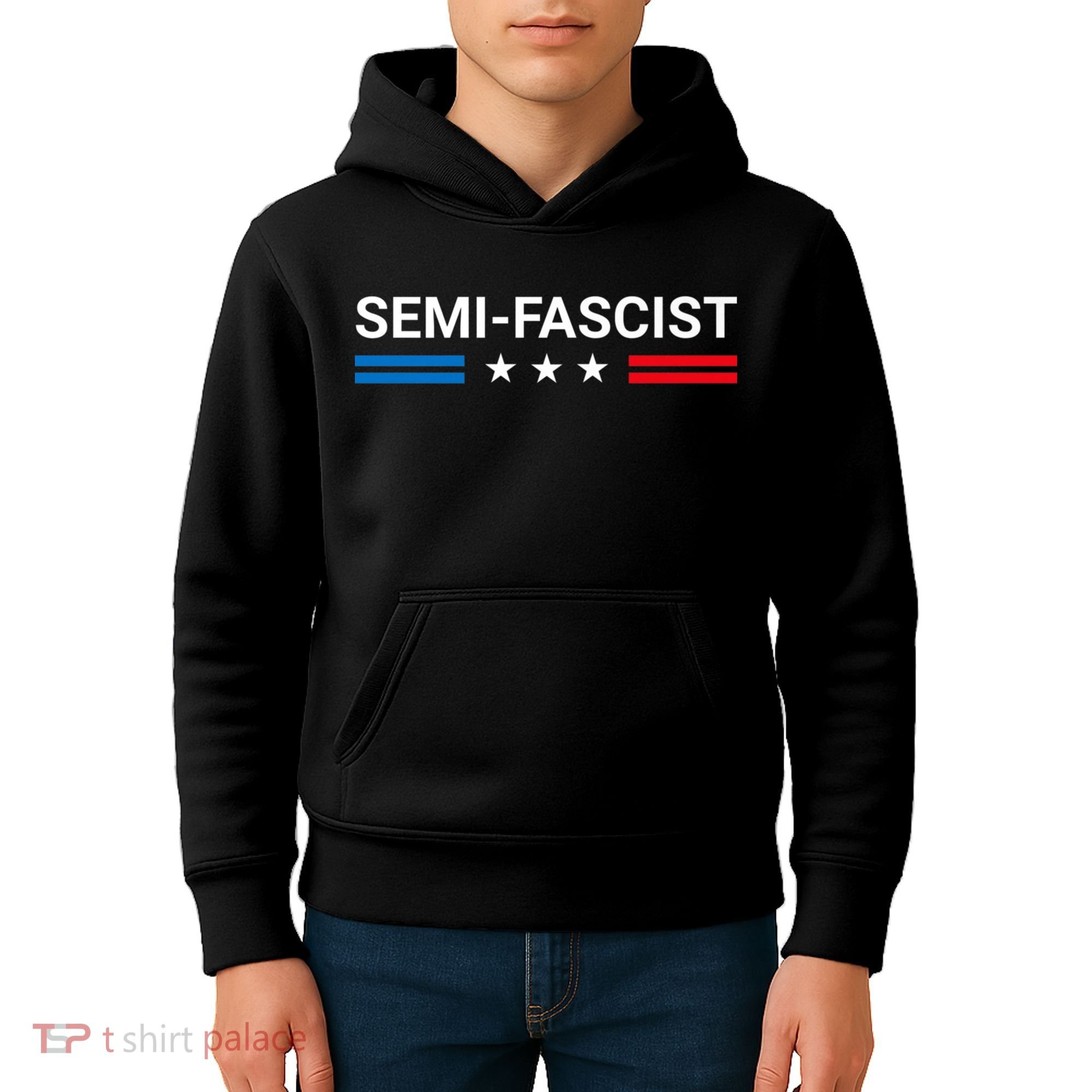 Semi Fascist Funny Political Humor Biden Quotes Kids Hoodie