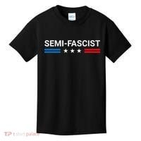 Semi Fascist Funny Political Humor Biden Quotes Kids T-Shirt thumb 0