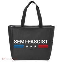 Semi Fascist Funny Political Humor Biden Quotes Tote Bag thumb 0